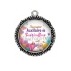 Pendentif Cabochon Argent - une super auxiliaire de puériculture