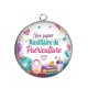 Pendentif Cabochon Argent - une super auxiliaire de puériculture