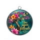 Pendentif Cabochon Argent - une super filleule