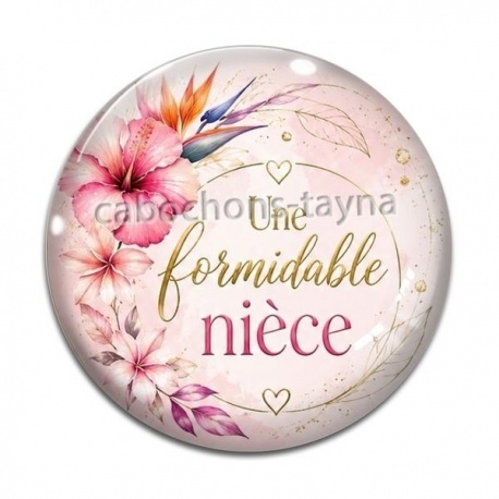 Cabochon Verre - une formidable nièce