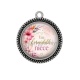 Pendentif Cabochon Argent - une formidable nièce