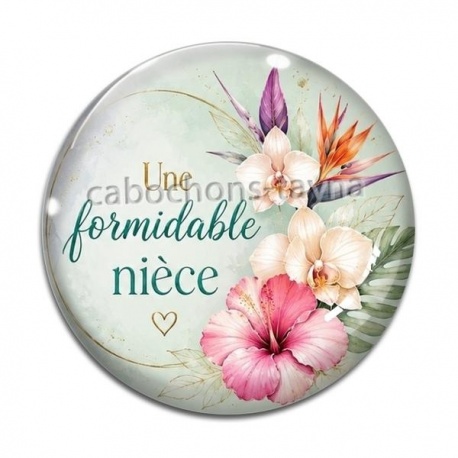 Cabochon Verre - une formidable nièce