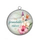 Pendentif Cabochon Argent - une formidable nièce