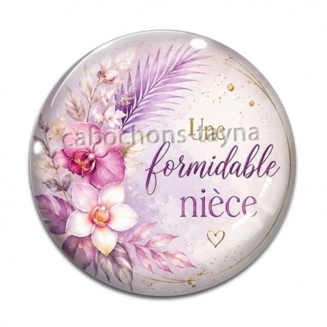Cabochon Verre - une formidable nièce