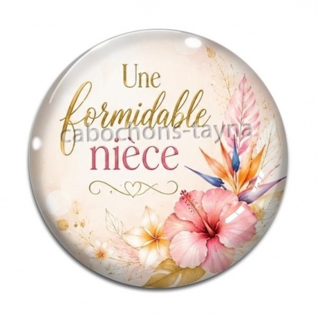 Cabochon Verre - une formidable nièce