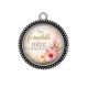 Pendentif Cabochon Argent - une formidable nièce