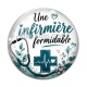 Cabochon Verre - une infirmière formidable