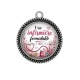 Pendentif Cabochon Argent - une infirmière formidable