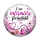 Cabochon Verre - une infirmière formidable