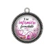 Pendentif Cabochon Argent - une infirmière formidable