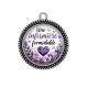 Pendentif Cabochon Argent - une infirmière formidable