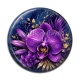 Cabochon Résine - fleur exotique