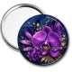 Miroir de poche - fleur exotique