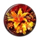 Cabochon Résine - fleur exotique