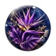 Cabochon Verre - fleur exotique