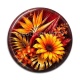 Cabochon Résine - fleur exotique