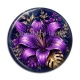 Cabochon Résine - fleur exotique