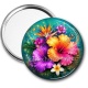 Miroir de poche - fleur exotique