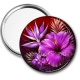 Miroir de poche - fleur exotique