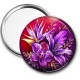 Miroir de poche - fleur exotique