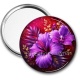 Miroir de poche - fleur exotique