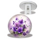Trépied - fleur violette