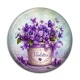 Cabochon Résine - fleur violette