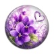 Cabochon Résine - fleur violette
