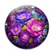 Cabochon Verre - fleur