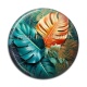 Cabochon Résine - feuille exotique 