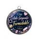 Pendentif Cabochon Argent - une aide soignante formidable