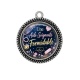 Pendentif Cabochon Argent - une aide soignante formidable