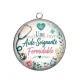 Pendentif Cabochon Argent - une aide soignante formidable