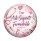 Cabochon Verre - une aide soignante formidable