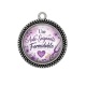 Pendentif Cabochon Argent - une aide soignante formidable