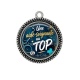 Pendentif Cabochon Argent - une aide soignante au top