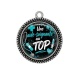Pendentif Cabochon Argent - une aide soignante au top