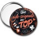 Miroir de poche - une aide soignante au top