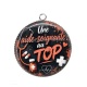 Pendentif Cabochon Argent - une aide soignante au top