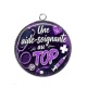 Pendentif Cabochon Argent - une aide soignante au top