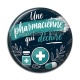 Cabochon Résine - une pharmacienne qui déchire