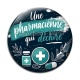 Cabochon Verre - une pharmacienne qui déchire