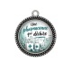 Pendentif Cabochon Argent - une pharmacienne qui déchire