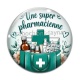 Cabochon Verre - une super pharmacienne