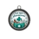 Pendentif Cabochon Argent - une super pharmacienne