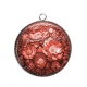 Pendentif Cabochon Argent - fleur