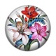 Cabochon Résine - fleur exotique