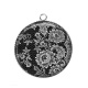 Pendentif Cabochon Argent - fleur