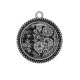 Pendentif Cabochon Argent - fleur