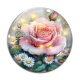 Cabochon Verre - rose